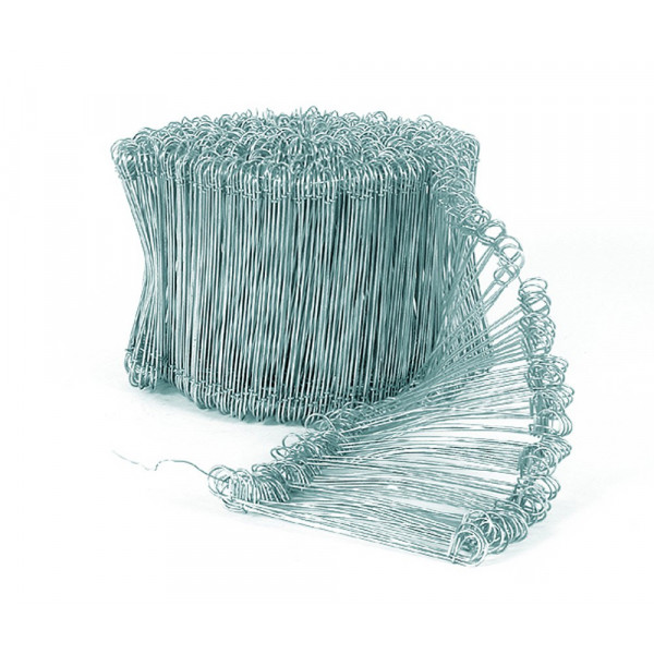 GALVANIZED LOOP TIE WIRE - Ø 1 mm x 120 mm - x 1000 pcs GALVANIZED LOOP TIE WIRE - Ø 1 mm x 120 mm - x 1000 pcs