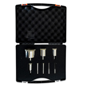 COFFRET 8 TRÉPANS DIAMANTÉS PERCEUSE - Ø 6, 8, 10, 12, 28, 35, 43, 68 mm