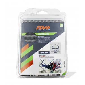 EDMA AGRAFES OMEGA 20 - Aluminium - 1000 pcs