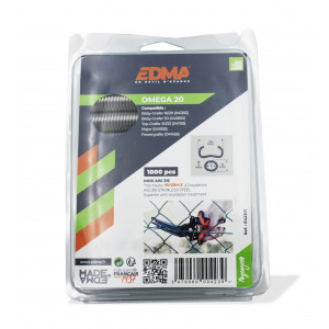 EDMA AGRAFES OMEGA 20 - Inox AISI 316 - 1000 pcs