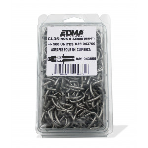 CL 35 STAPLES - AISI 304 stainless steel - 500 pcs
