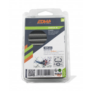 EDMA AGRAFES OMEGA 16 - Inox AISI 316- 1250 pcs
