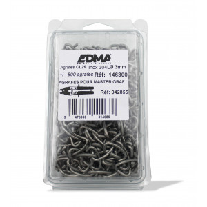 CL 29 STAPLES - AISI 304 stainless steel - 500 pcs