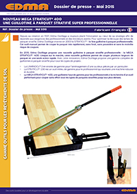 MEGA STRATICUT 400, LE COUPE PARQUET STRATIFIE SUPER PROFESSIONNEL !