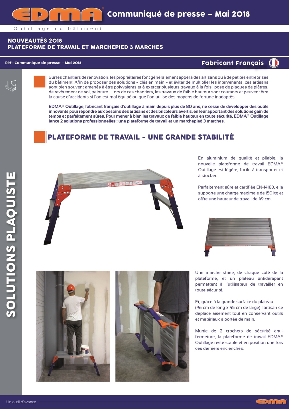 Test de la guillotine Profilcut EDMA pour profilés métalliques - Zone  Outillage