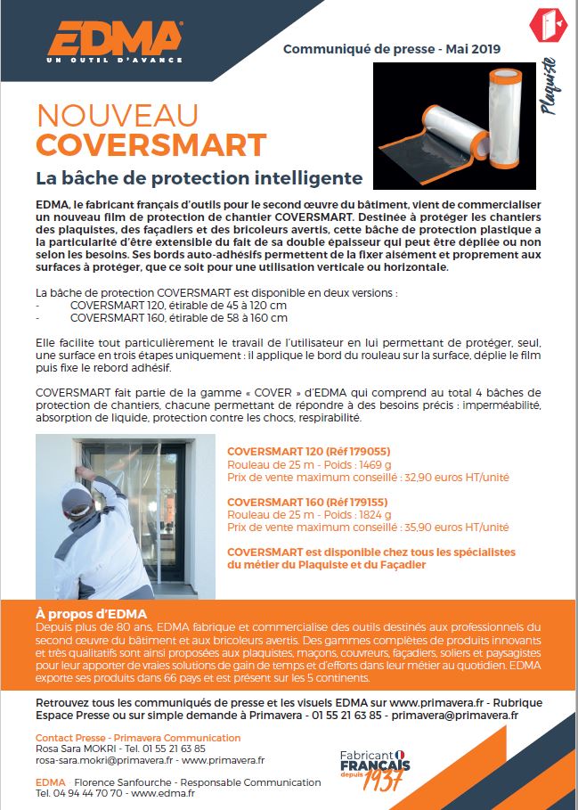 COVERSMART, LA BACHE DE PROTECTION INTELLIGENTE